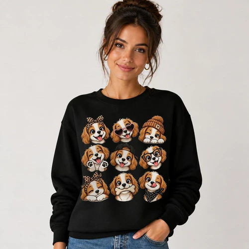 Cute Dogs Sheet Cropped Graphic
