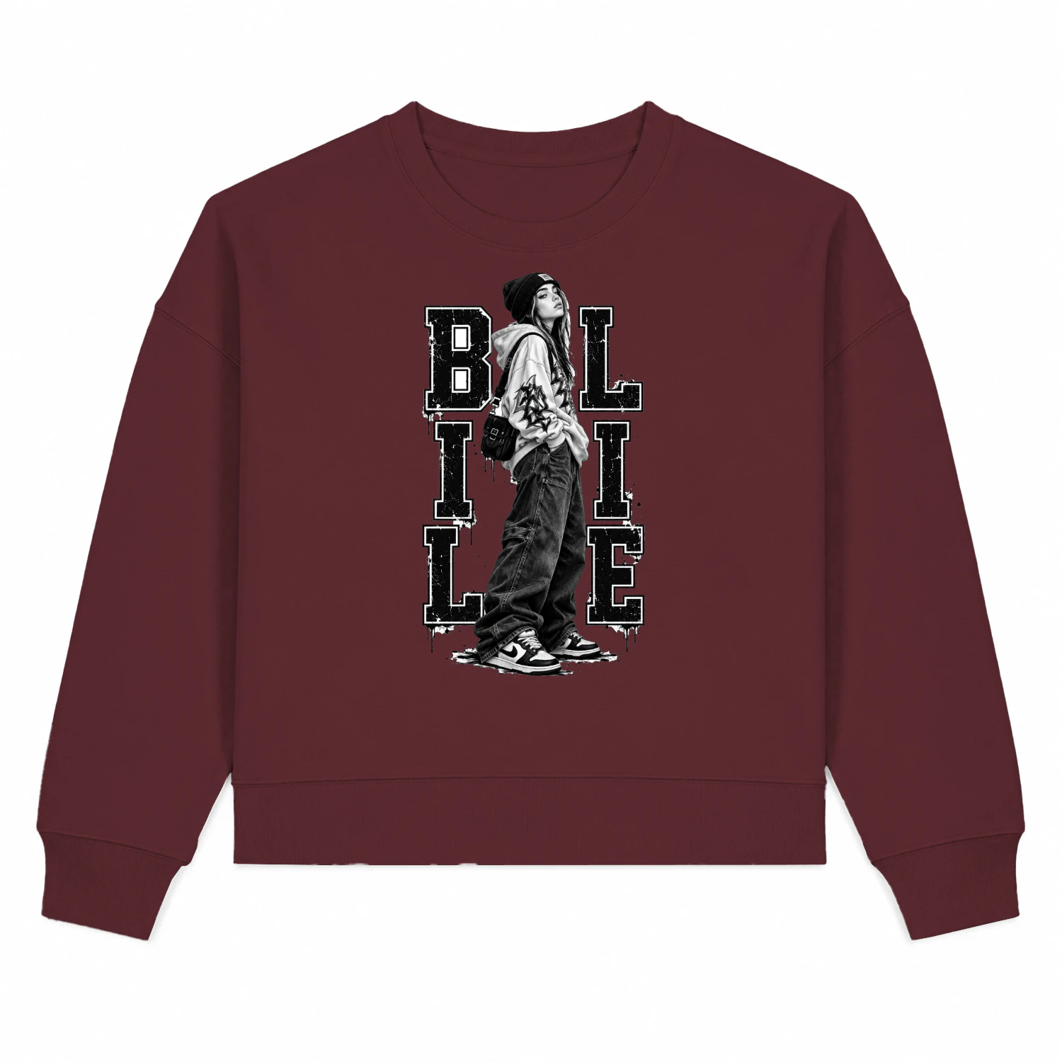 Billie Streetwear Graphic Sweatshirt – Urban Edge & Vintage Music Art Apparel