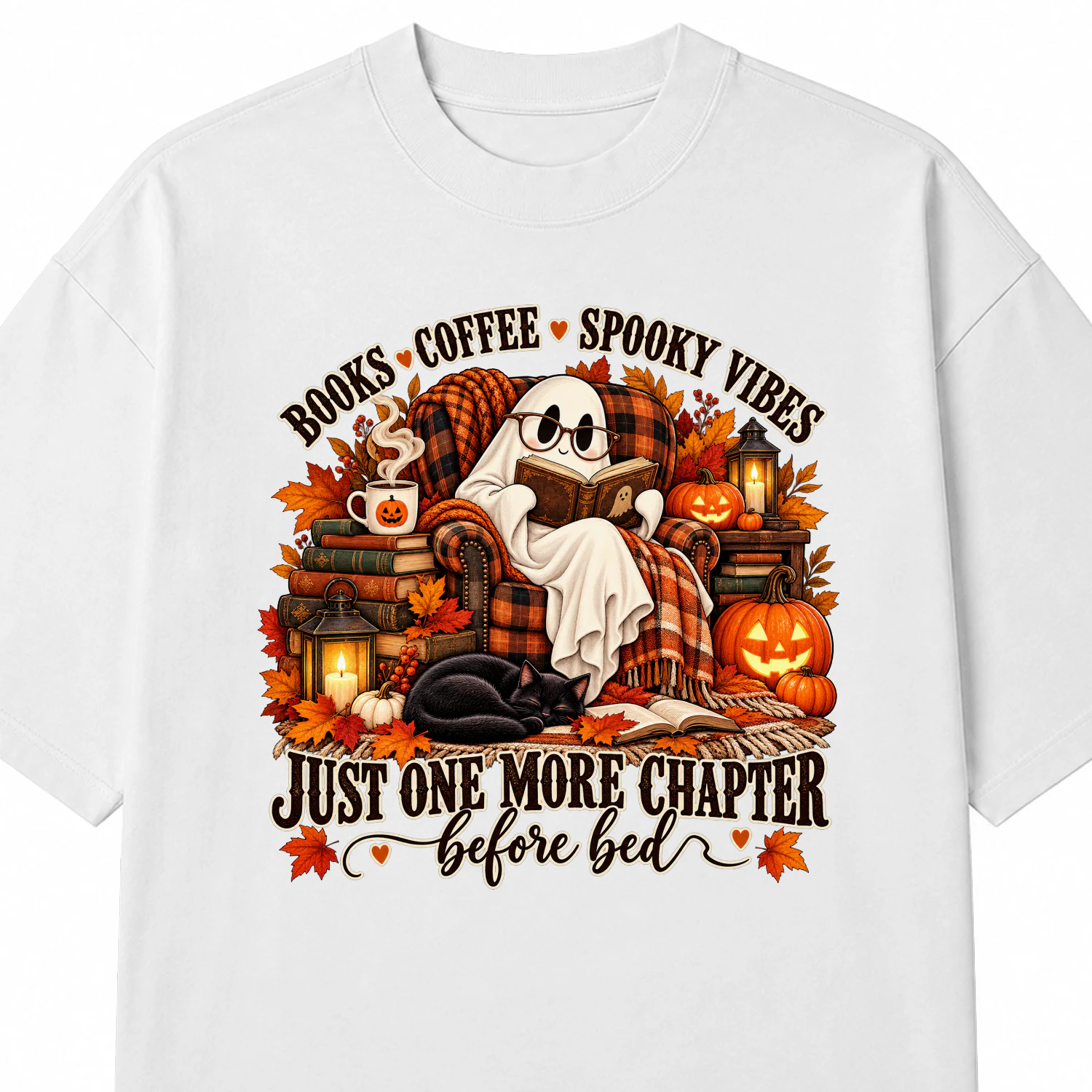 Just One More Chapter - Premium Cotton Graphic T-Shirt