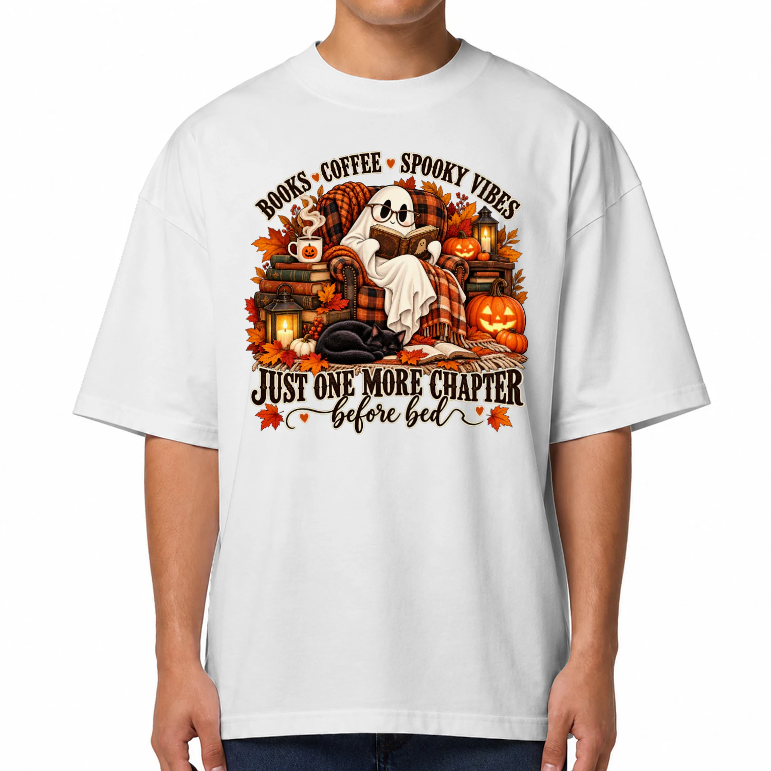 Just One More Chapter - Premium Cotton Graphic T-Shirt