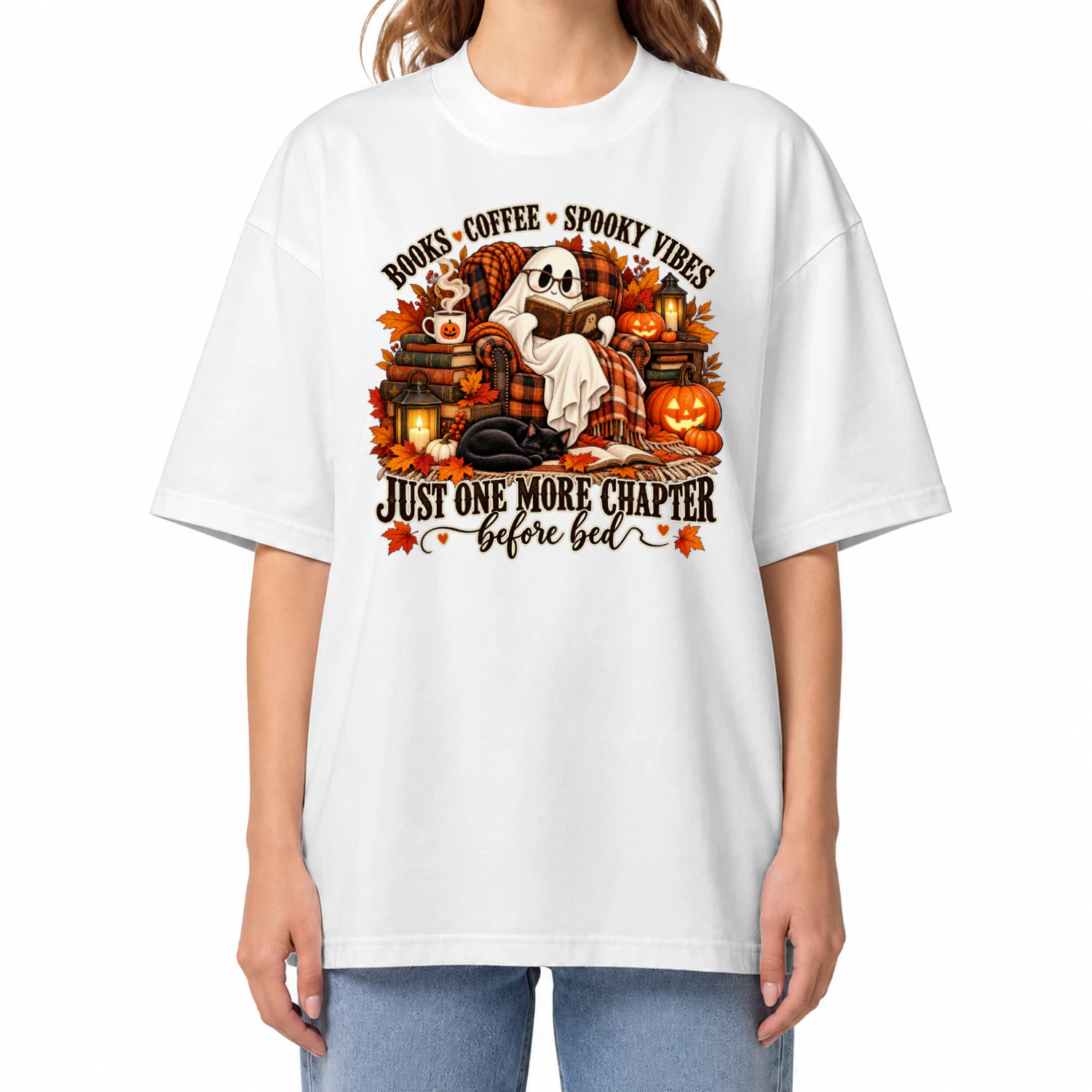 Just One More Chapter - Premium Cotton Graphic T-Shirt