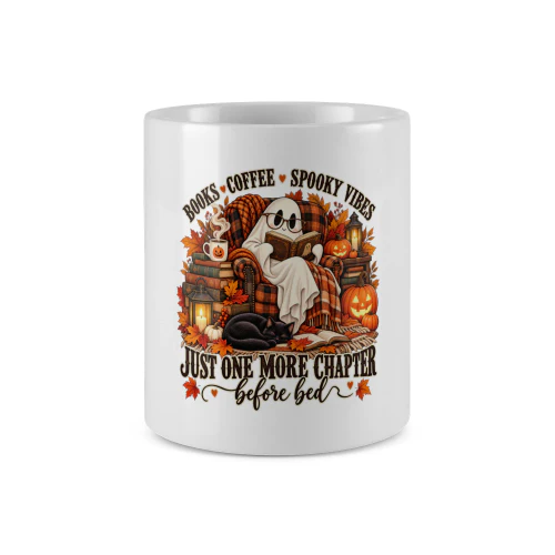 Spooky Reading Heart-Shaped Mug