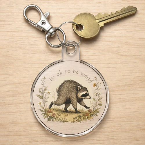 It's Ok To Be Weird Jimothy Keychain