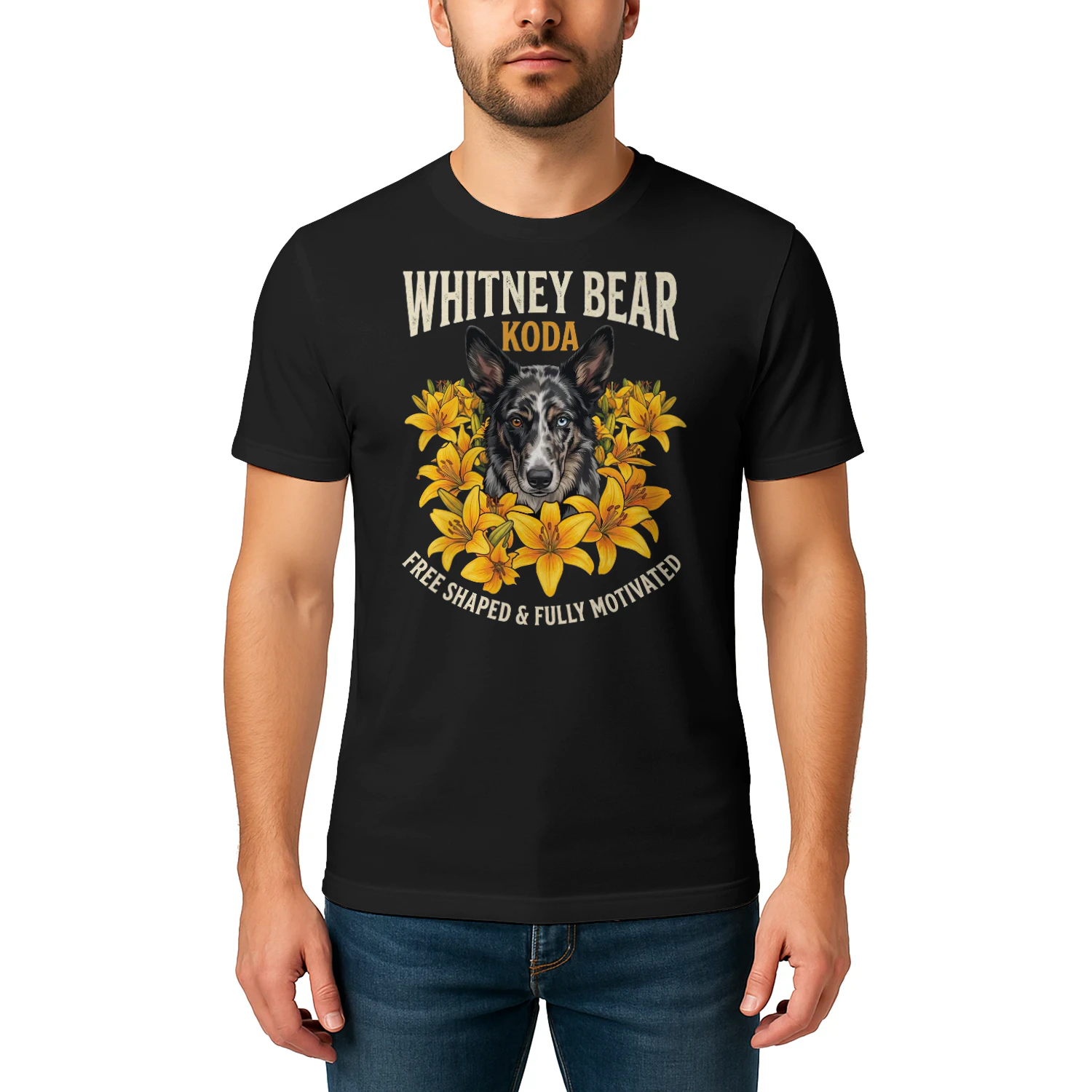 City Working Dog T-Shirt | Koda Minimalist Vector Graphic Tee | High Drive Dog Trainer Shirt