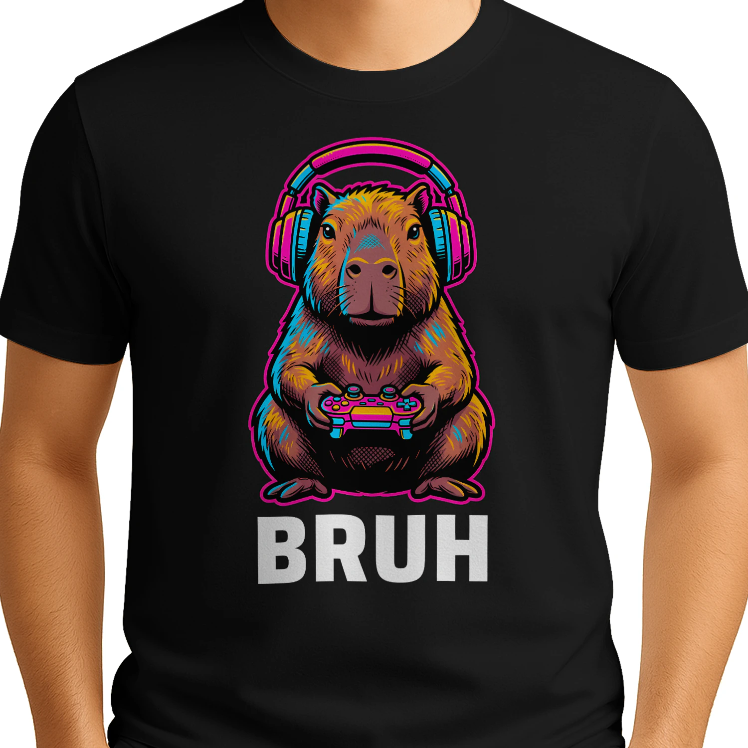 Funny Capybara Bruh Gaming