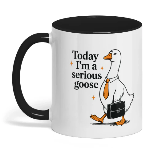 serious goose