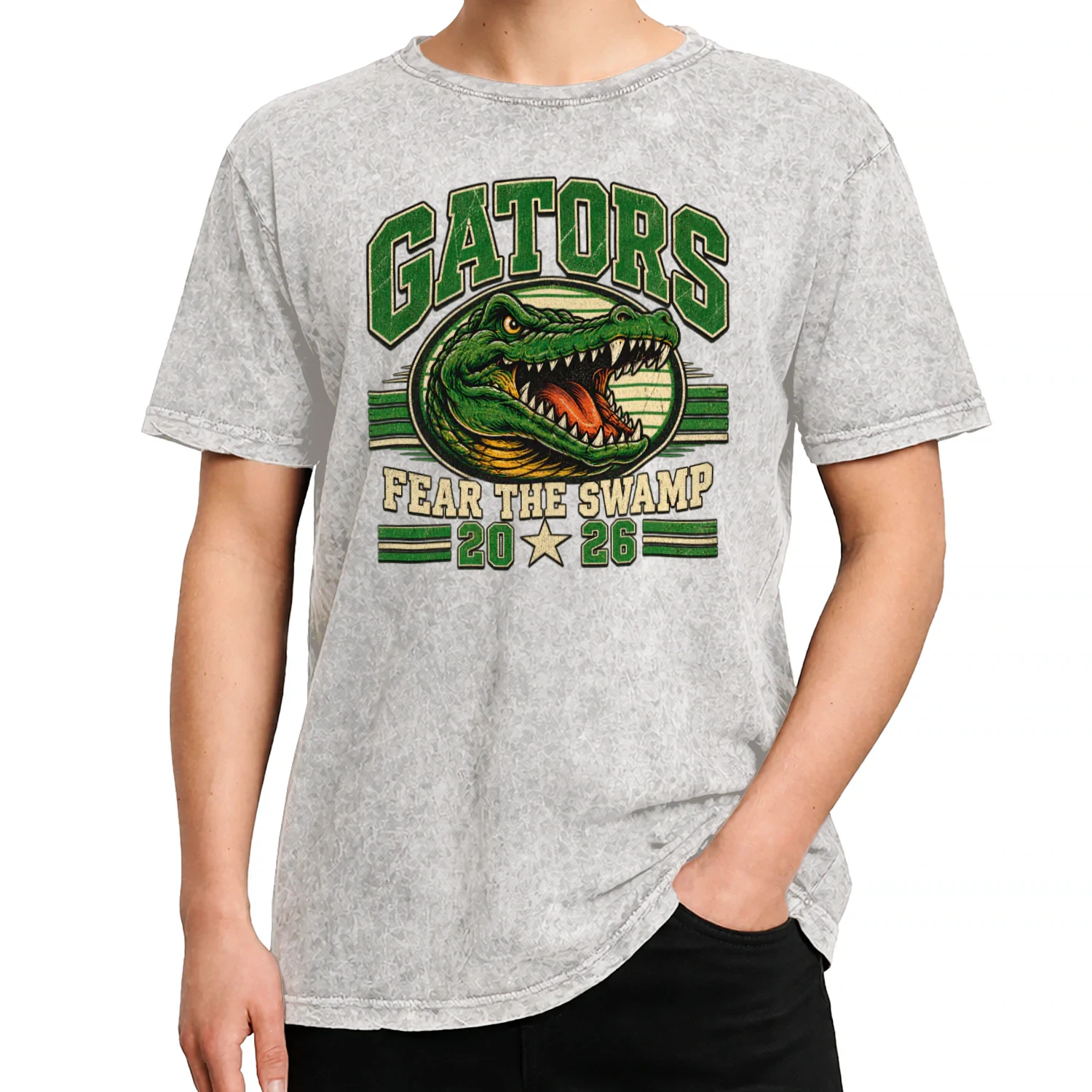 Gators Fear the Swamp 2026 Vintage Alligator Shirt | Retro College Football Fan