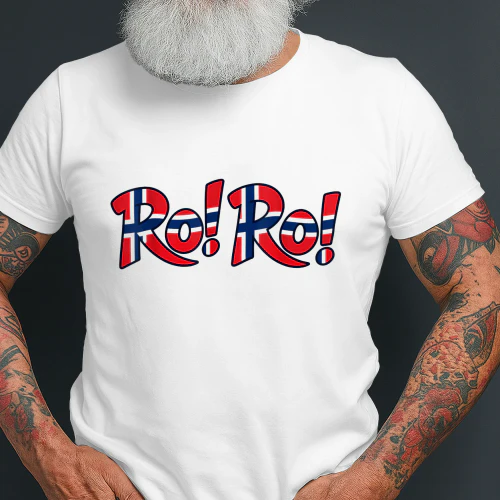 Ro Ro Norway Viking Ship Soccer Norwegian Fan Men Women Tee