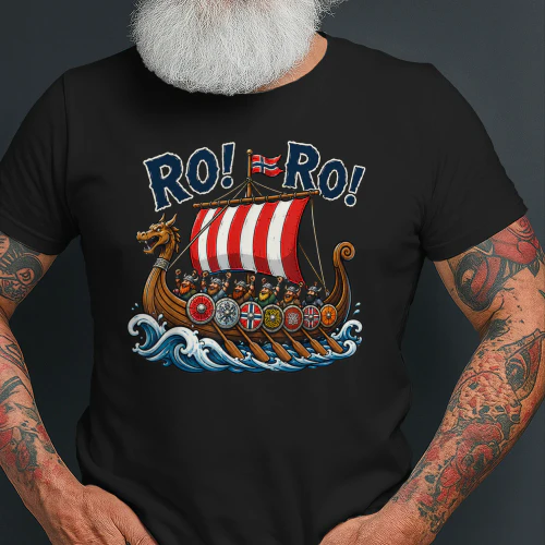 Ro Ro Norway Viking Soccer Norwegian Fan Men Women T-Shirt