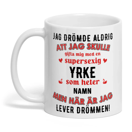 JAG DRÖMDE ALDRIG (Swedish)