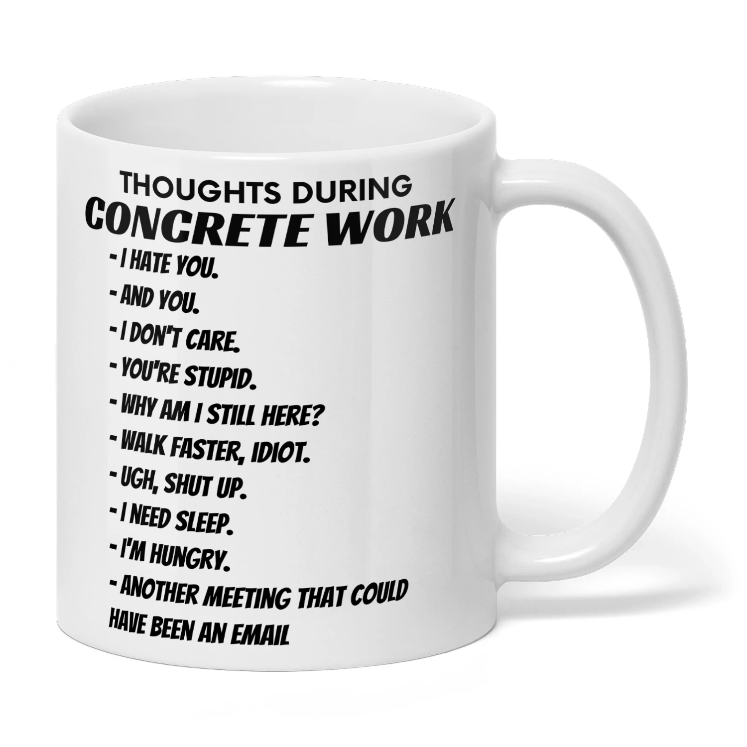 THOUGHTS DURING CONCRETE WORK