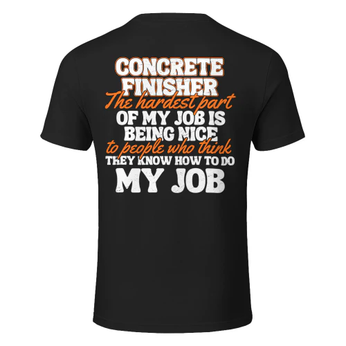 Concrete Finisher - The hardest part of my job