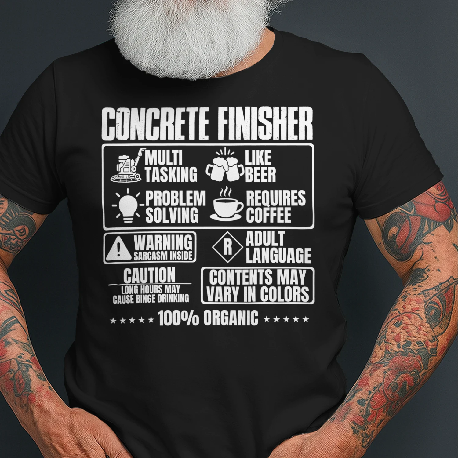 Concrete Finisher Nutrition Facts