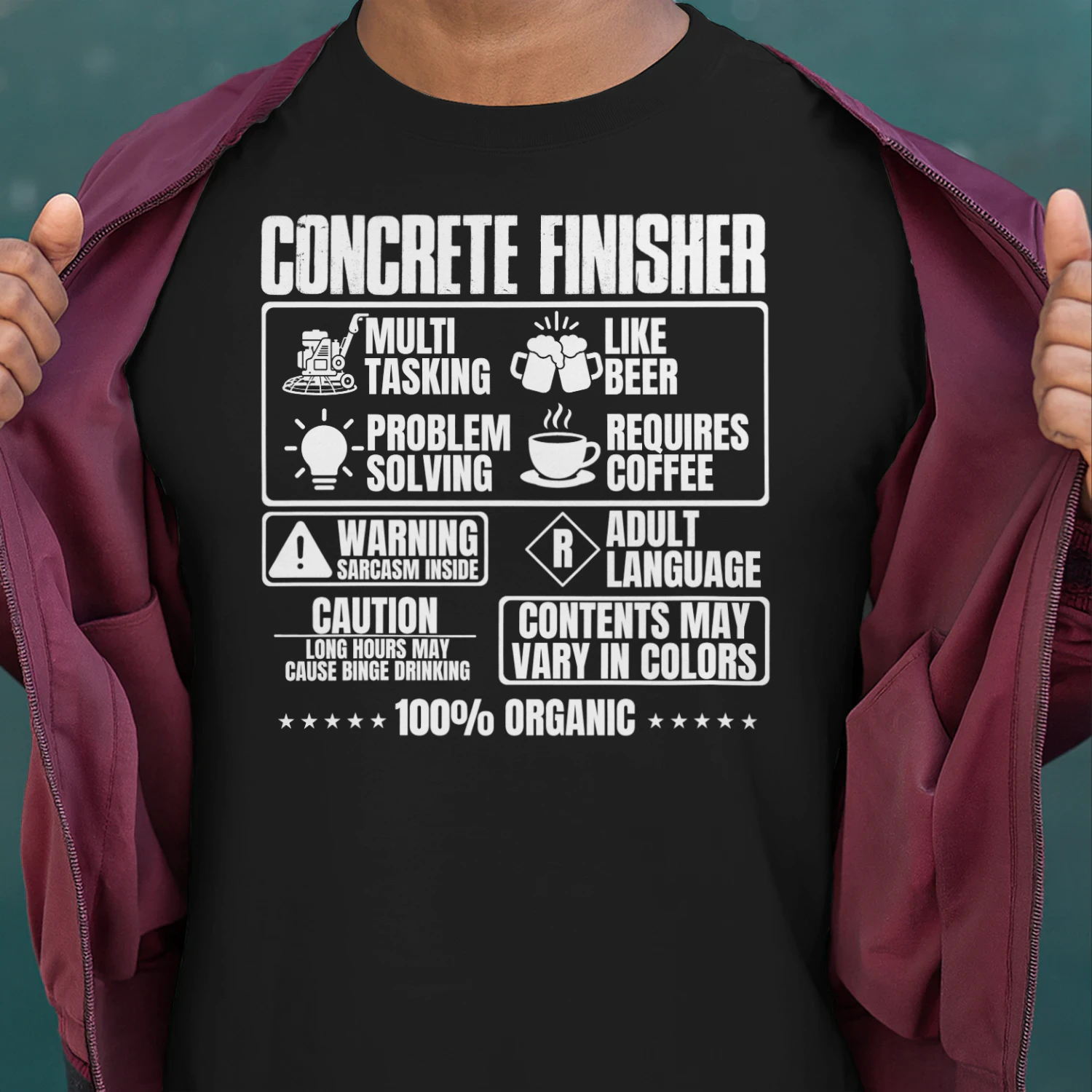 Concrete Finisher Nutrition Facts
