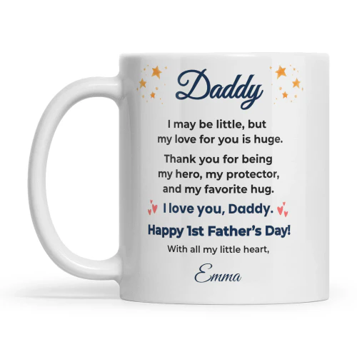  Personalised First Father’s Day Mug