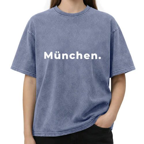 München. Acid Wash T-Shirt | Oversized Premium 