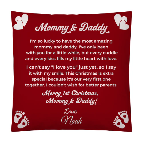 Personalized Our First Christmas as a Family of Three Ornament 2026 | Custom Family Names Christmas Tree Ornament | New Parents Baby First Christmas Gift