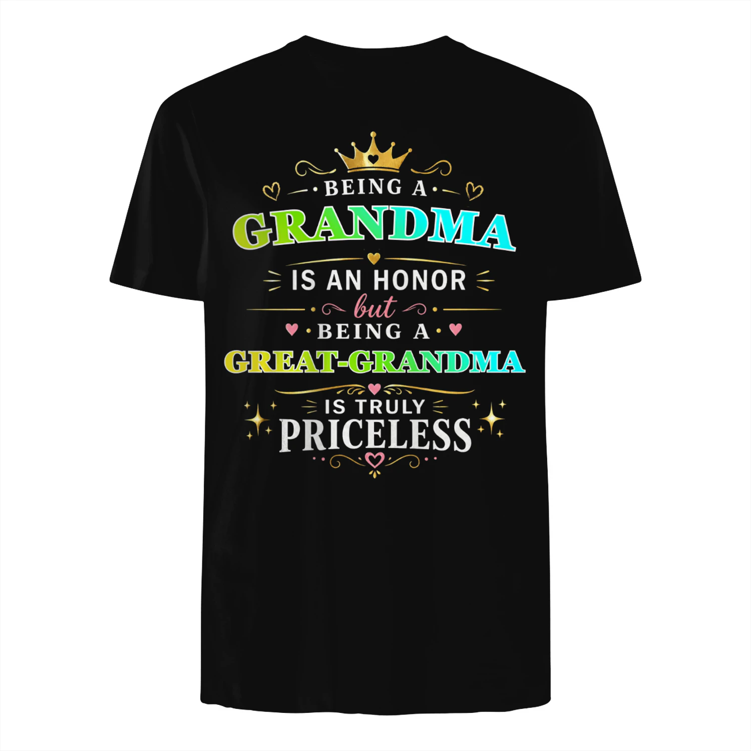 Grandma & Great-Grandma Priceless Love Shirt – Elegant Gift Tee