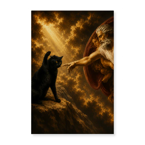 The Reach — Renaissance Cat Painting
