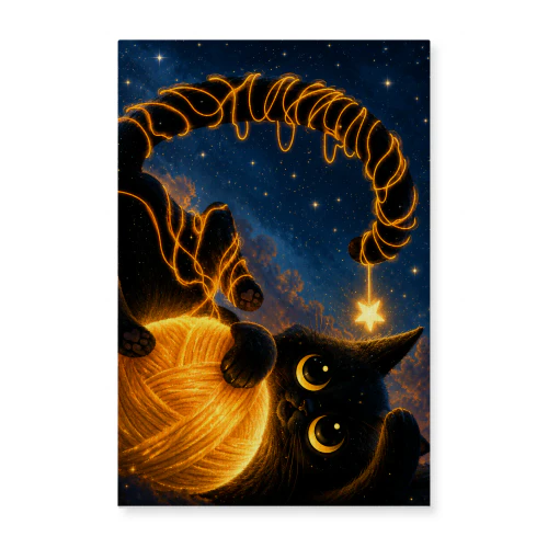 Golden Thread — Black Cat & Ball of Light