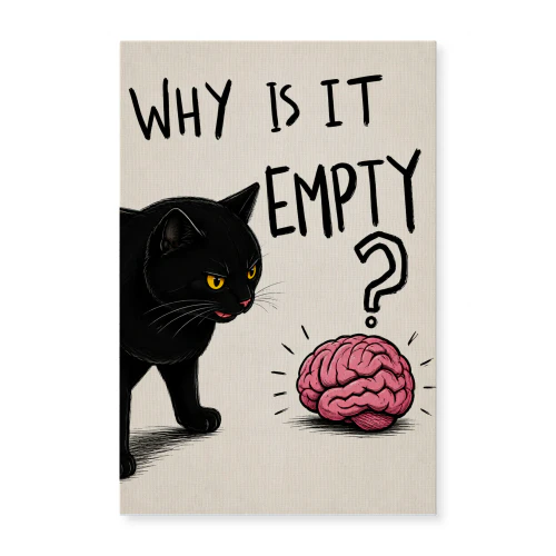 Why Is It Empty? — Black Cat and the Brain