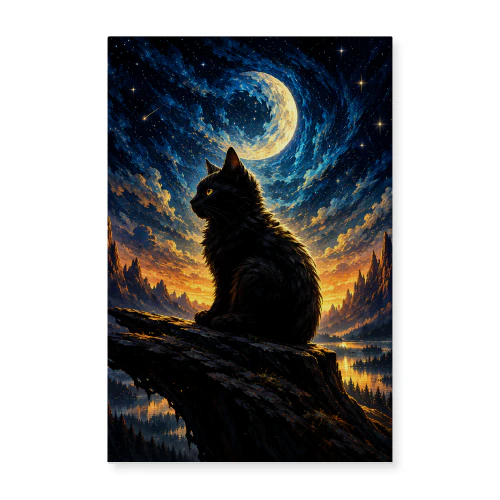 The Overlook — Black Cat Above the Valley