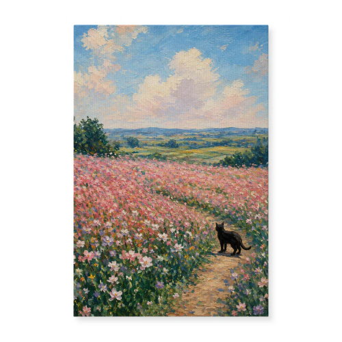 The Long Path — Impressionist Wildflower Meadow
