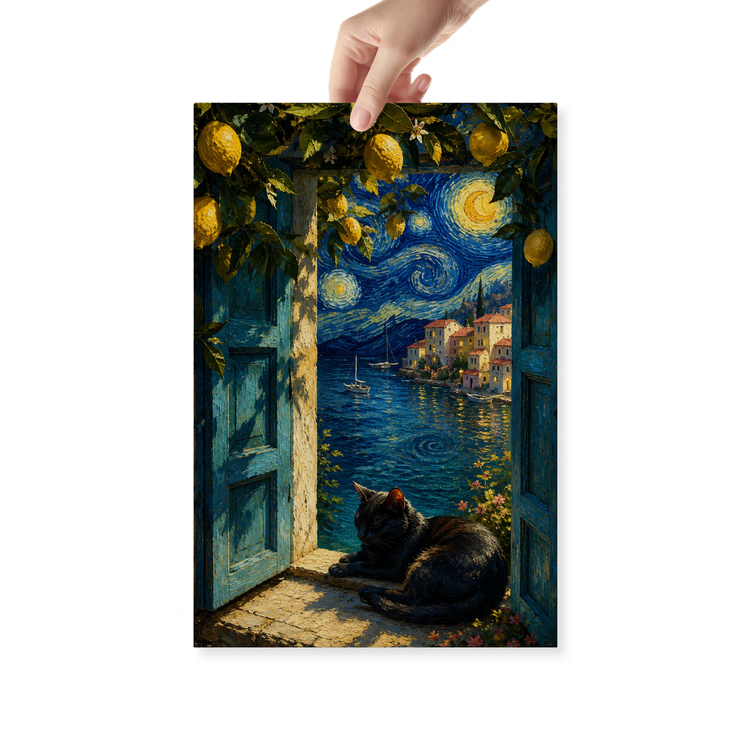 Lemon Door at Night-S