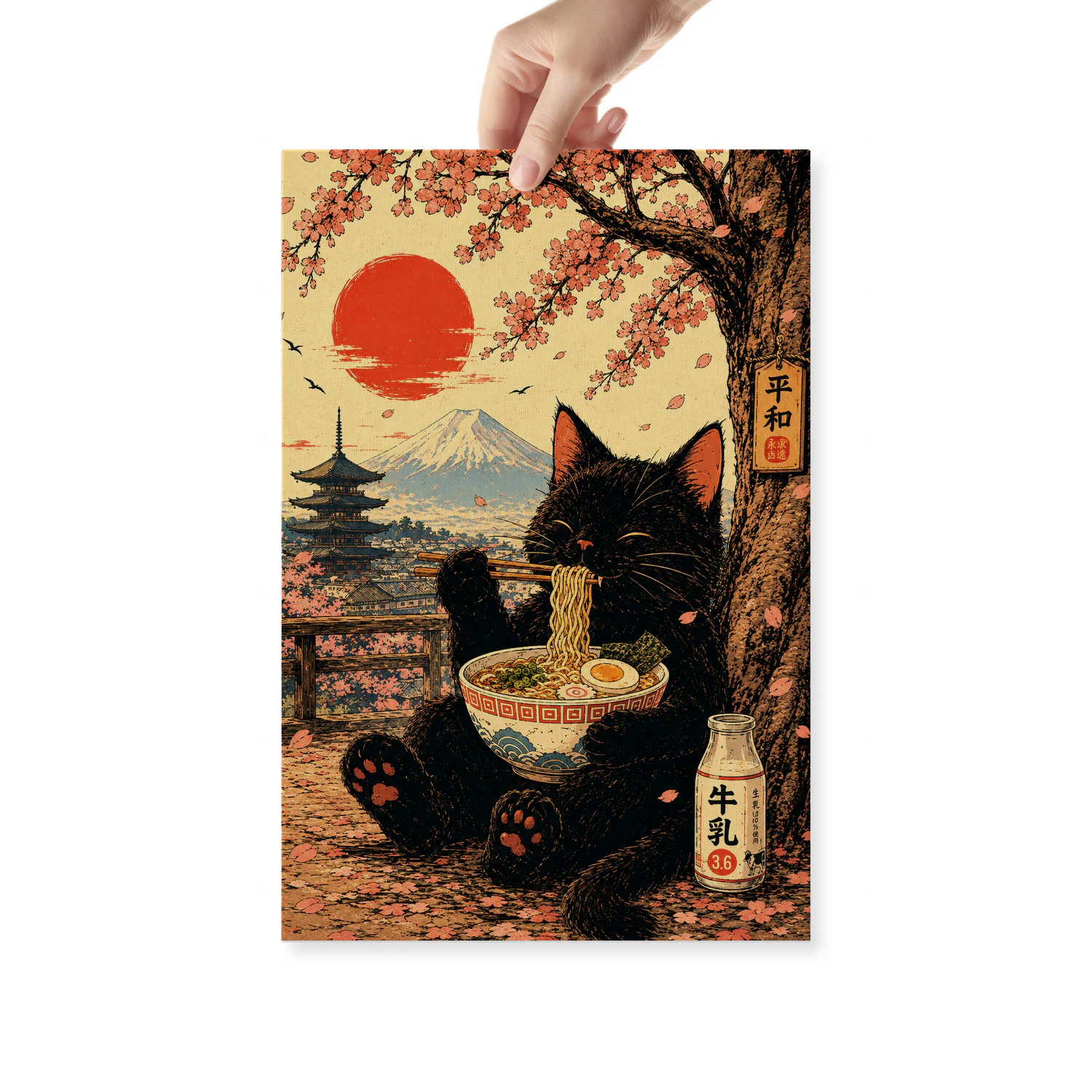 Ramen Under the Sakura — Black Cat in Japan-S