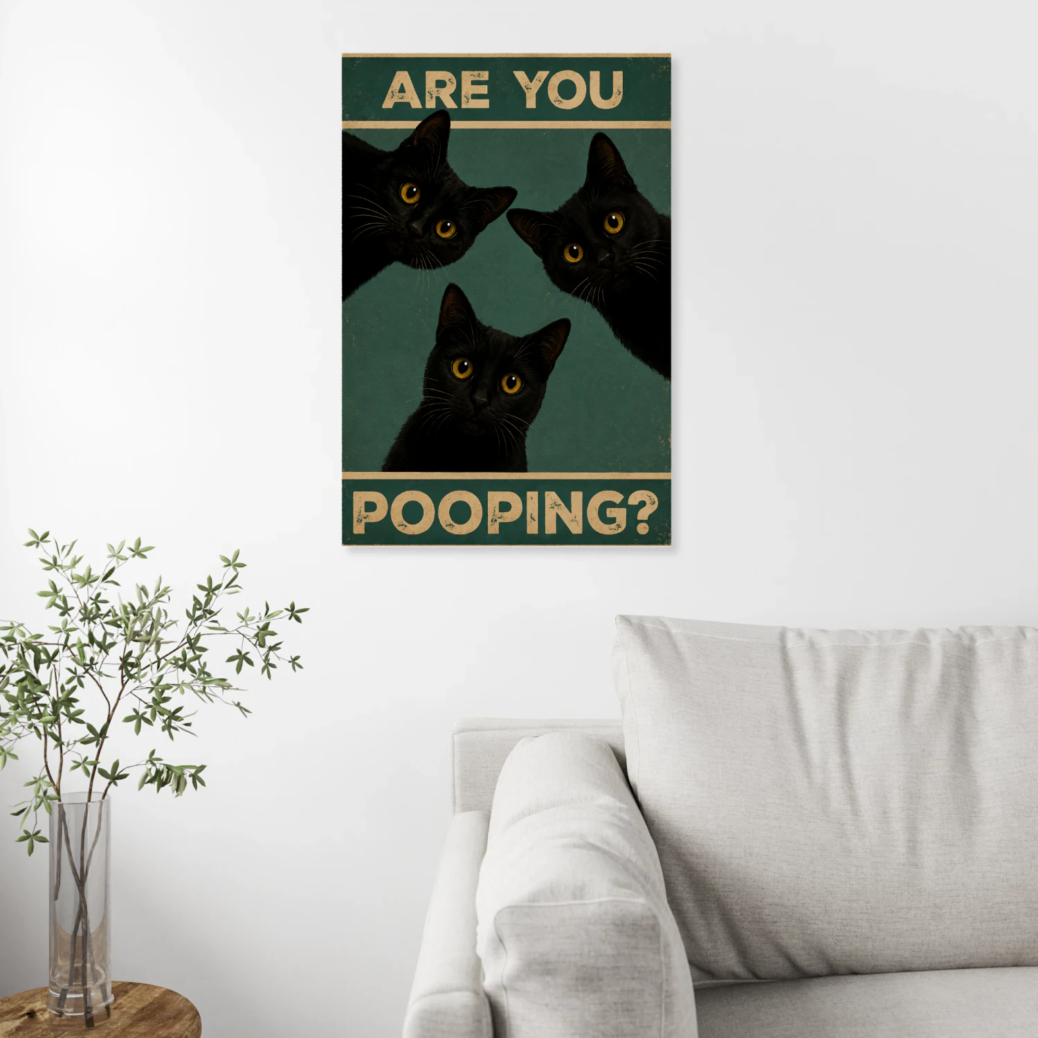 Are You Pooping? — Three Curious Black Cats-S