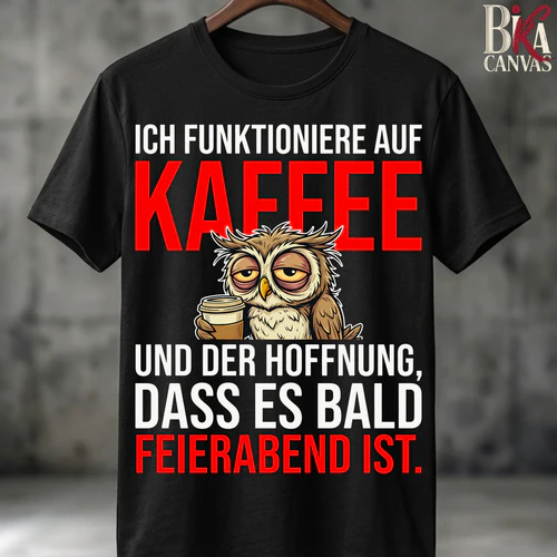  Ich funktioniere Auf Kaffee Shirt