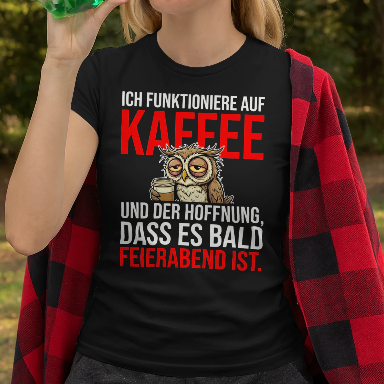  Ich funktioniere auf Kaffee Shirt
