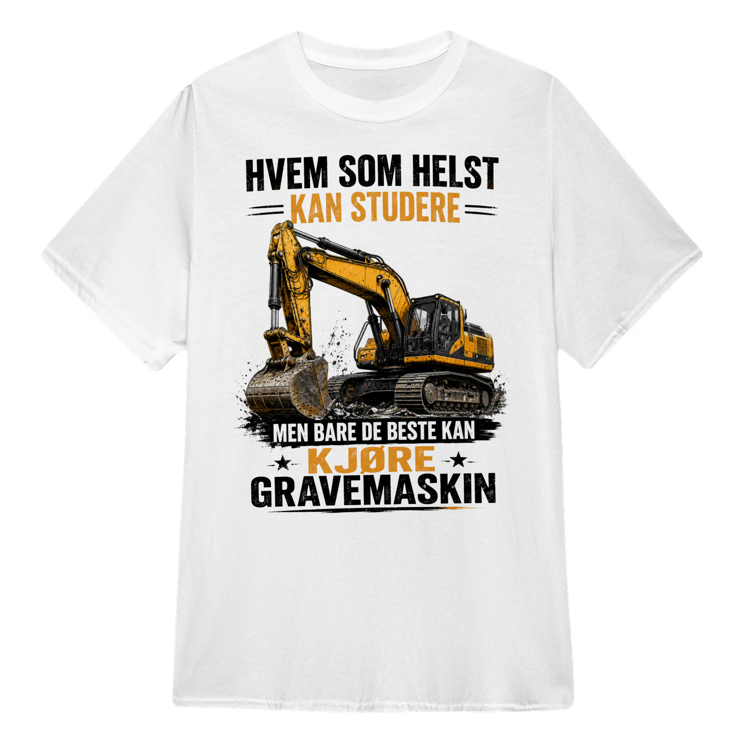 MEN BARE DE BESTE KAN KJØRE GRAVEMASKIN