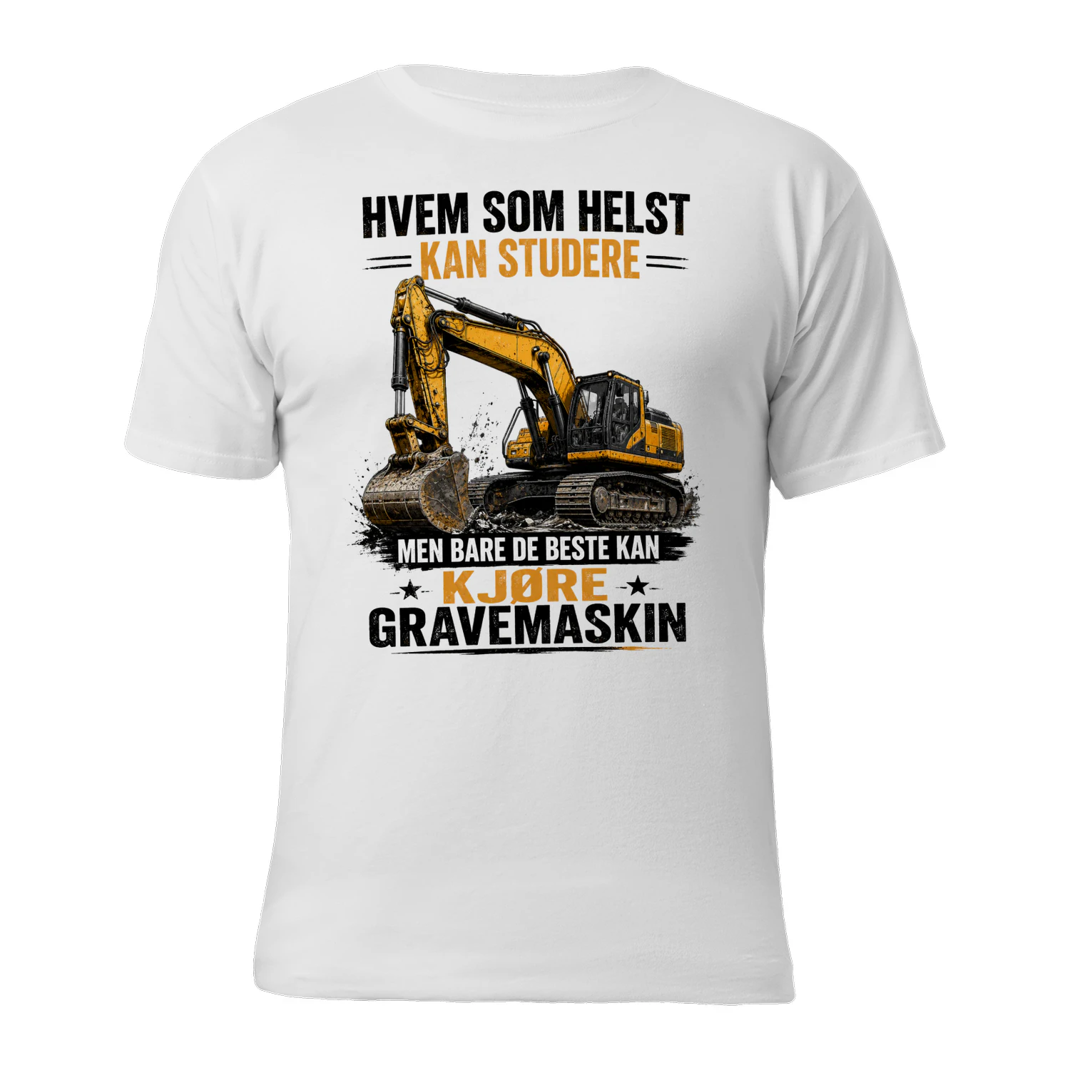 MEN BARE DE BESTE KAN KJØRE GRAVEMASKIN