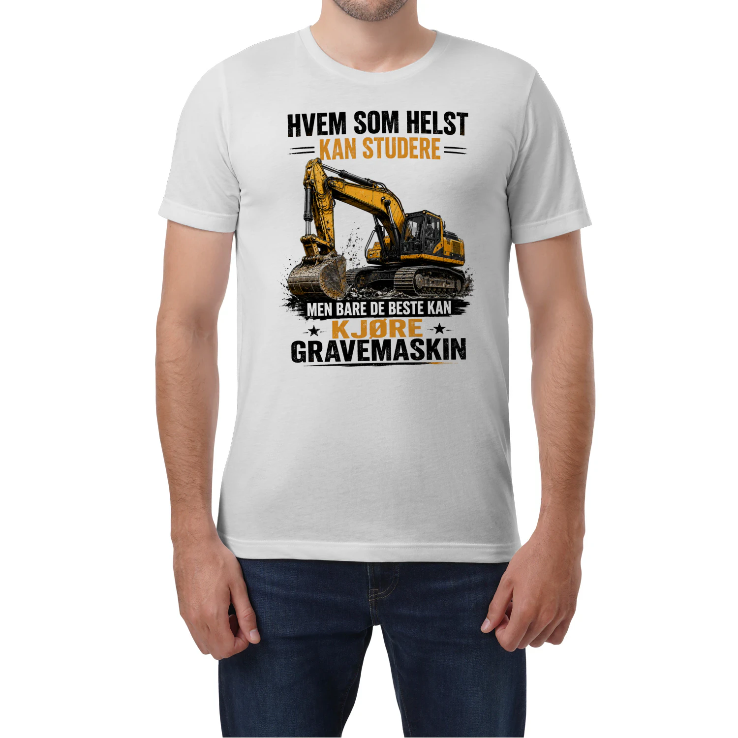 MEN BARE DE BESTE KAN KJØRE GRAVEMASKIN