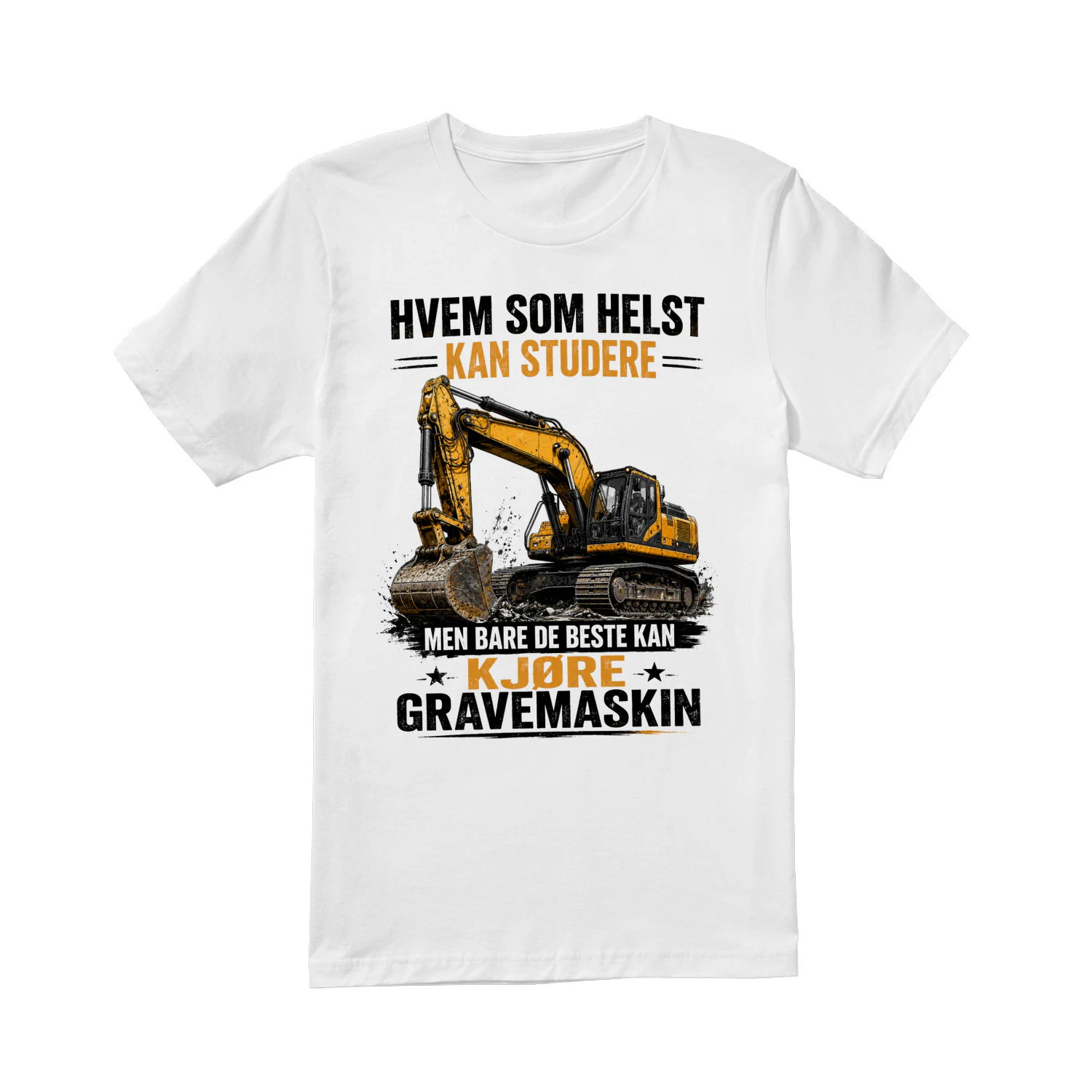 MEN BARE DE BESTE KAN KJØRE GRAVEMASKIN