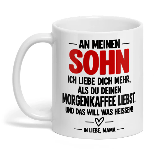An Meinen Sohn Morgenkaffee