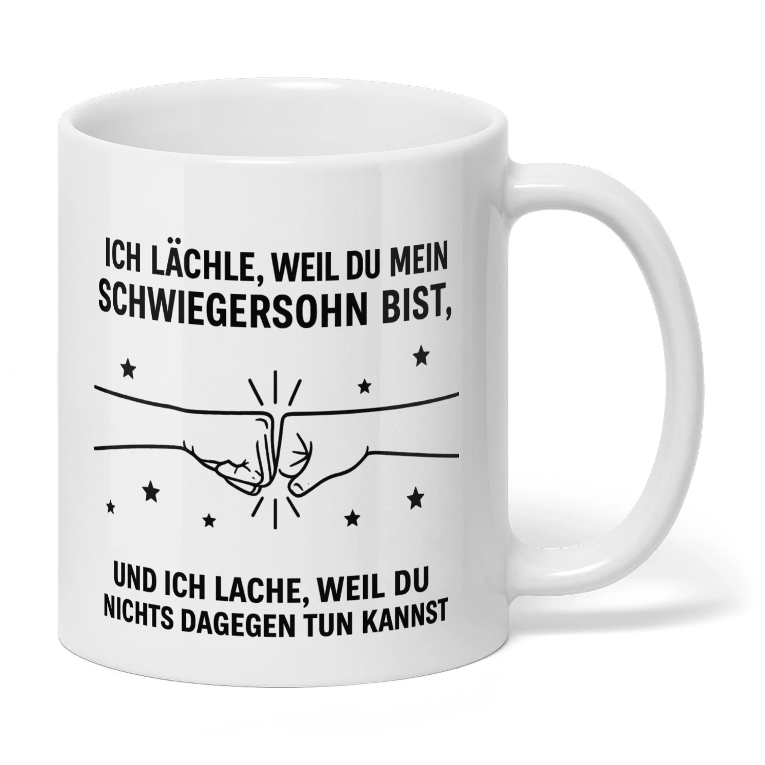 Ich lächle, weil du mein Schwiegersohn bist