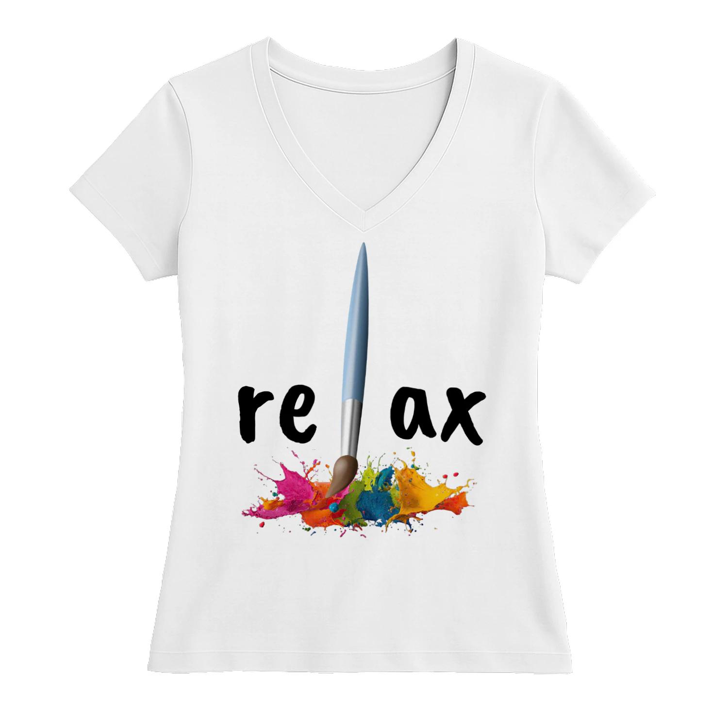 Relax Typografie Farbspritzer Design Geschenk Künstler