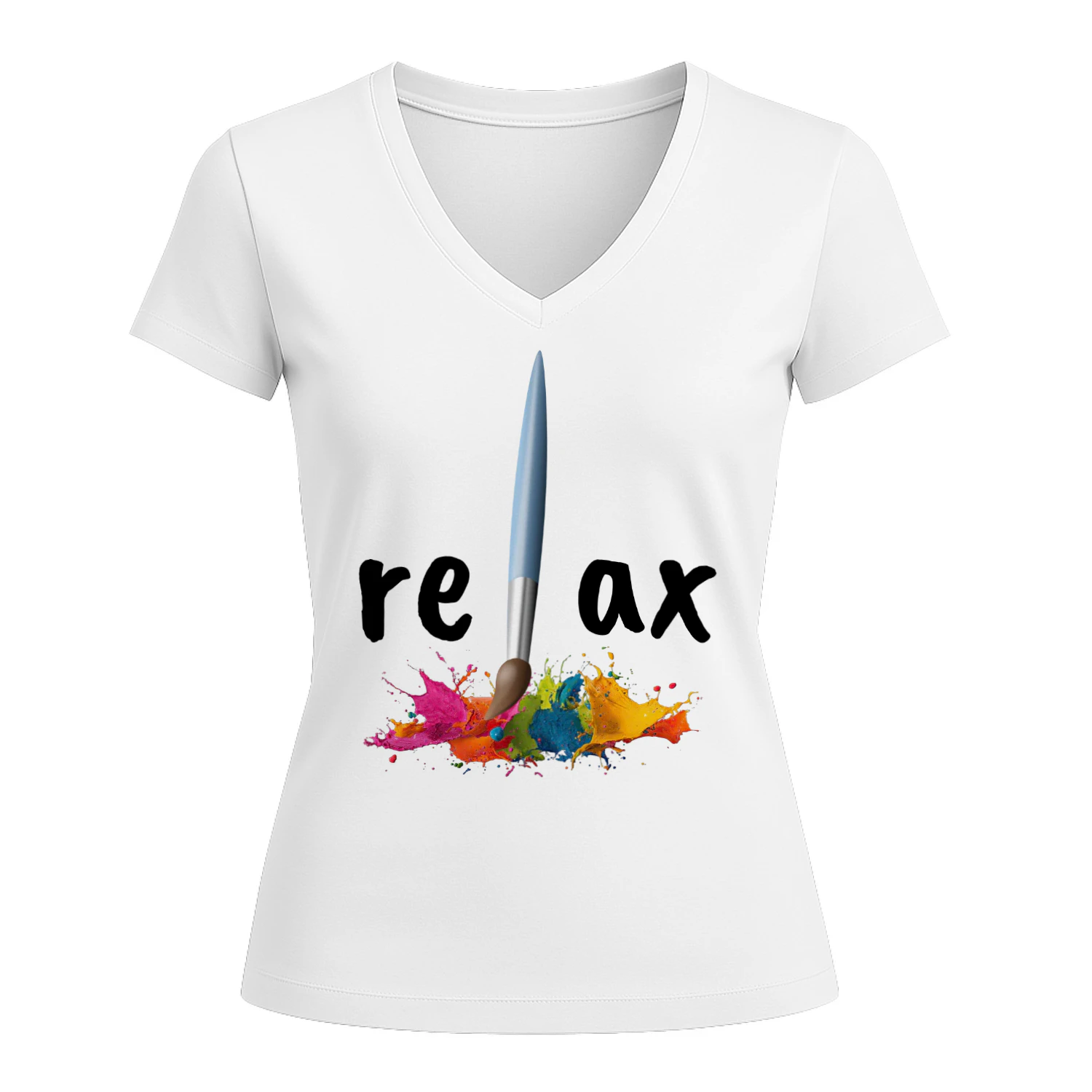 Relax Typografie Farbspritzer Design Geschenk Künstler