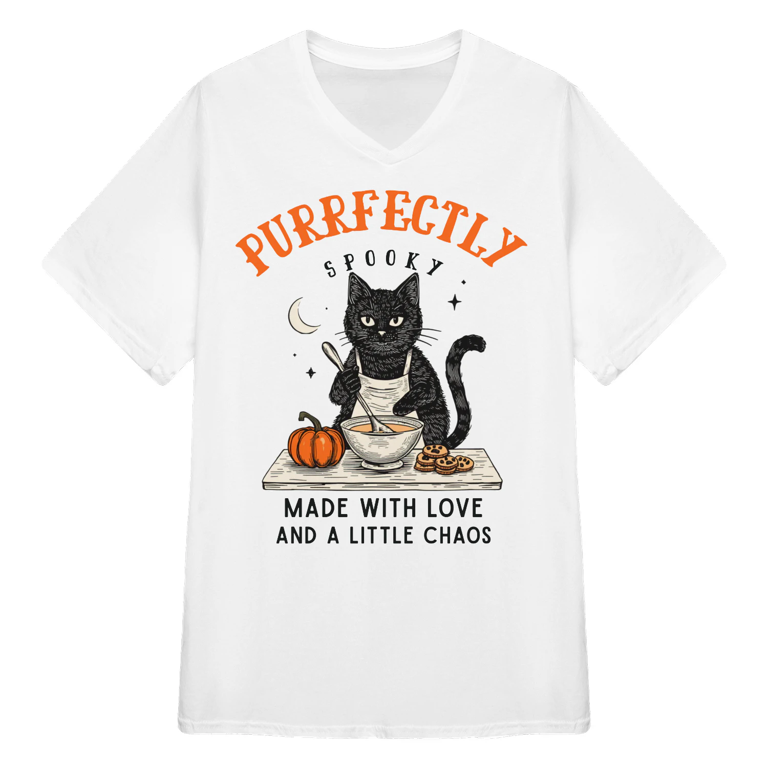 Komfort Colors® Kitty Kekse Shirt Spooky Season T-Shirt Schwarze Katze Halloween Herbst TShirt Vintage Backen Kürbis T-Shirt Katzenliebhaber Herbstgeschenk