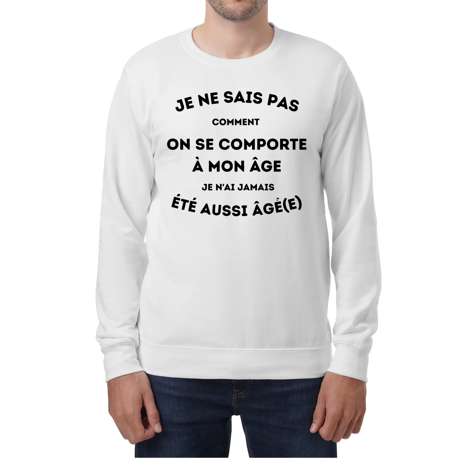 T-shirt Humour "Je n'ai jamais été aussi âgé(e)" | Cadeau Anniversaire Original | T-shirt Citation Drôle