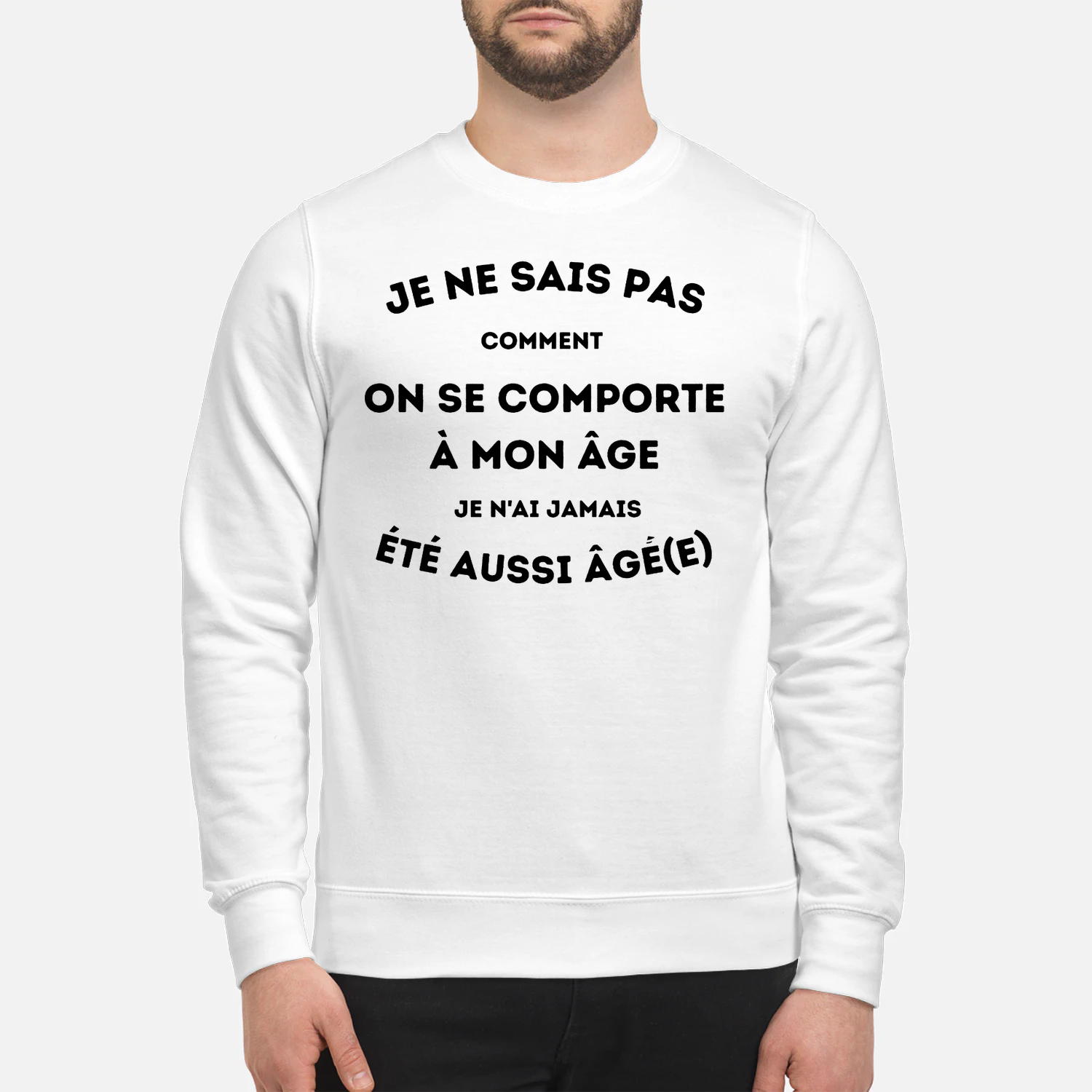 T-shirt Humour "Je n'ai jamais été aussi âgé(e)" | Cadeau Anniversaire Original | T-shirt Citation Drôle