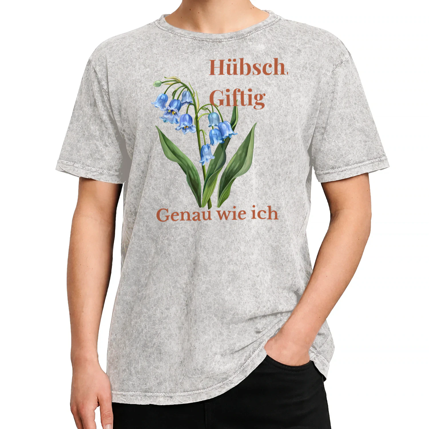 Hübsch Giftig Genau wie ich Shirt, Botanisches Blumen T-Shirt, Dark Cottagecore Tee, Gothic Pflanzenliebhaber Geschenk, Ironisches Statement Shirt