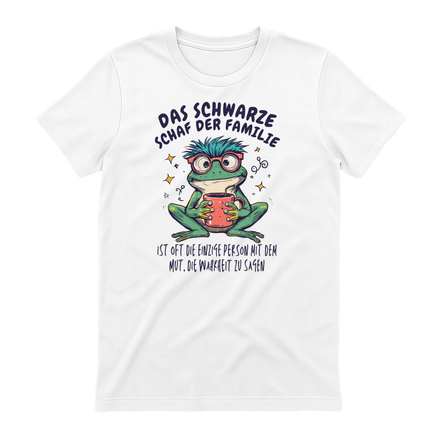 Mint Background Frog T-Shirt GraphLa Ovejancia De La Familia Frog Coffee Lover Funny Mexican Family Retro T-Shirtic