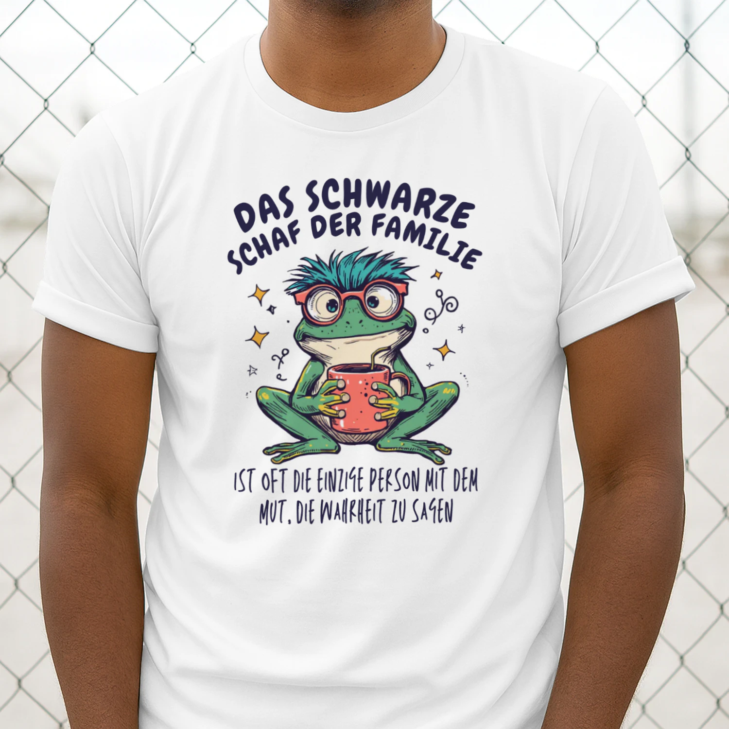 Mint Background Frog T-Shirt GraphLa Ovejancia De La Familia Frog Coffee Lover Funny Mexican Family Retro T-Shirtic