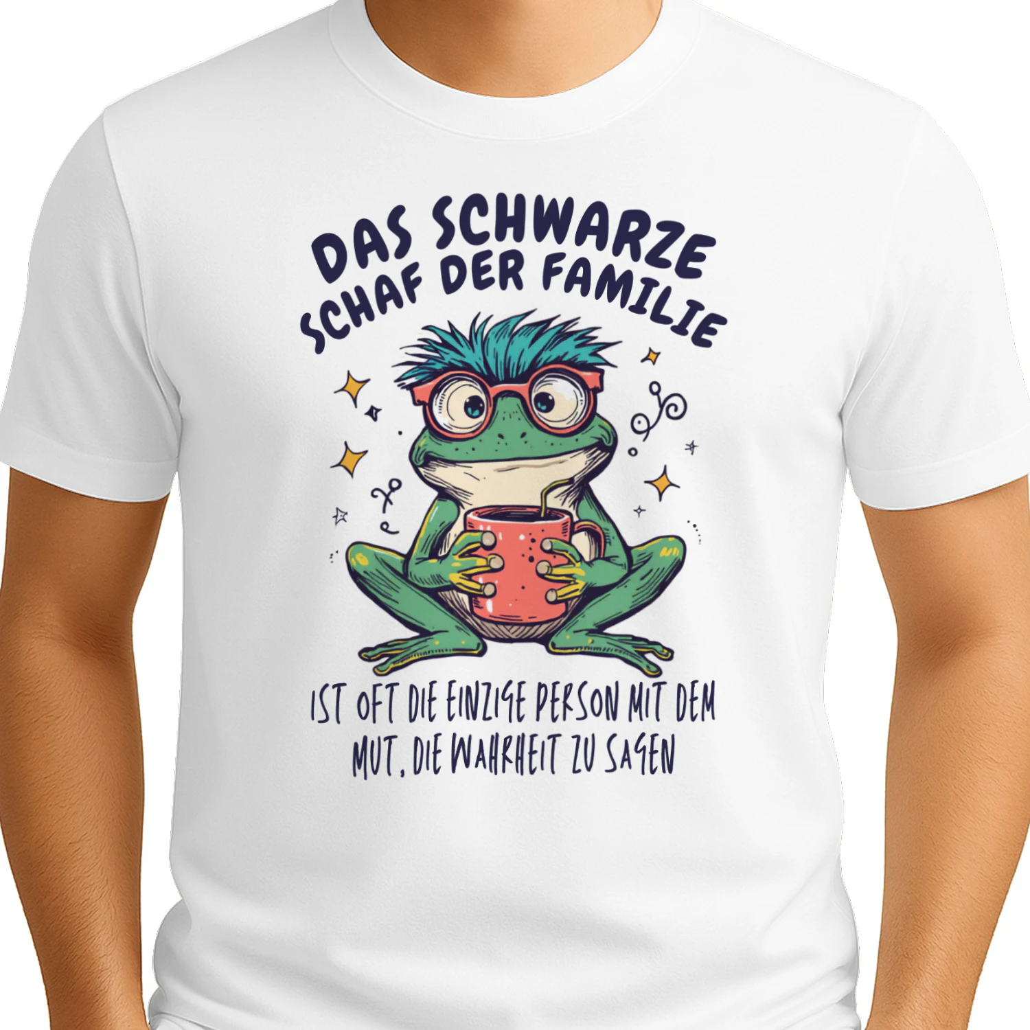 Mint Background Frog T-Shirt GraphLa Ovejancia De La Familia Frog Coffee Lover Funny Mexican Family Retro T-Shirtic