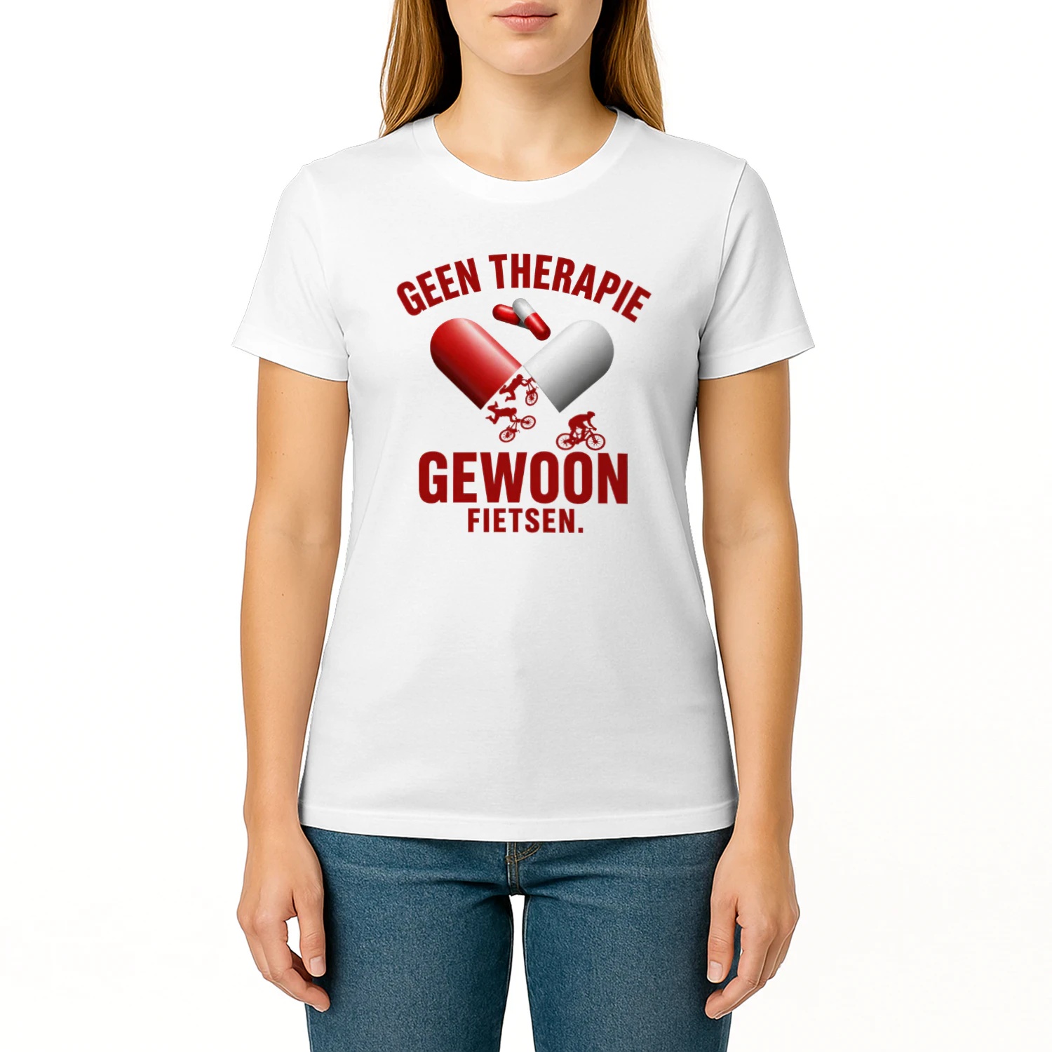 Geen Therapie Gewoon Fietsen T-shirt