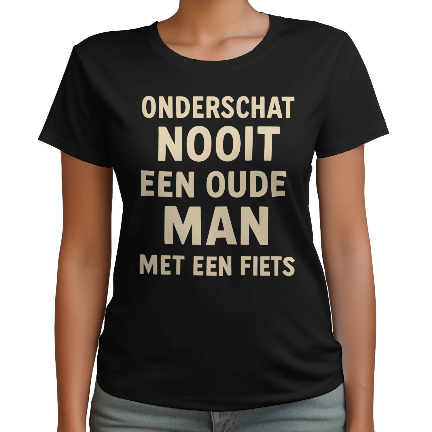 Onderschat nooit een oude man met een fiets