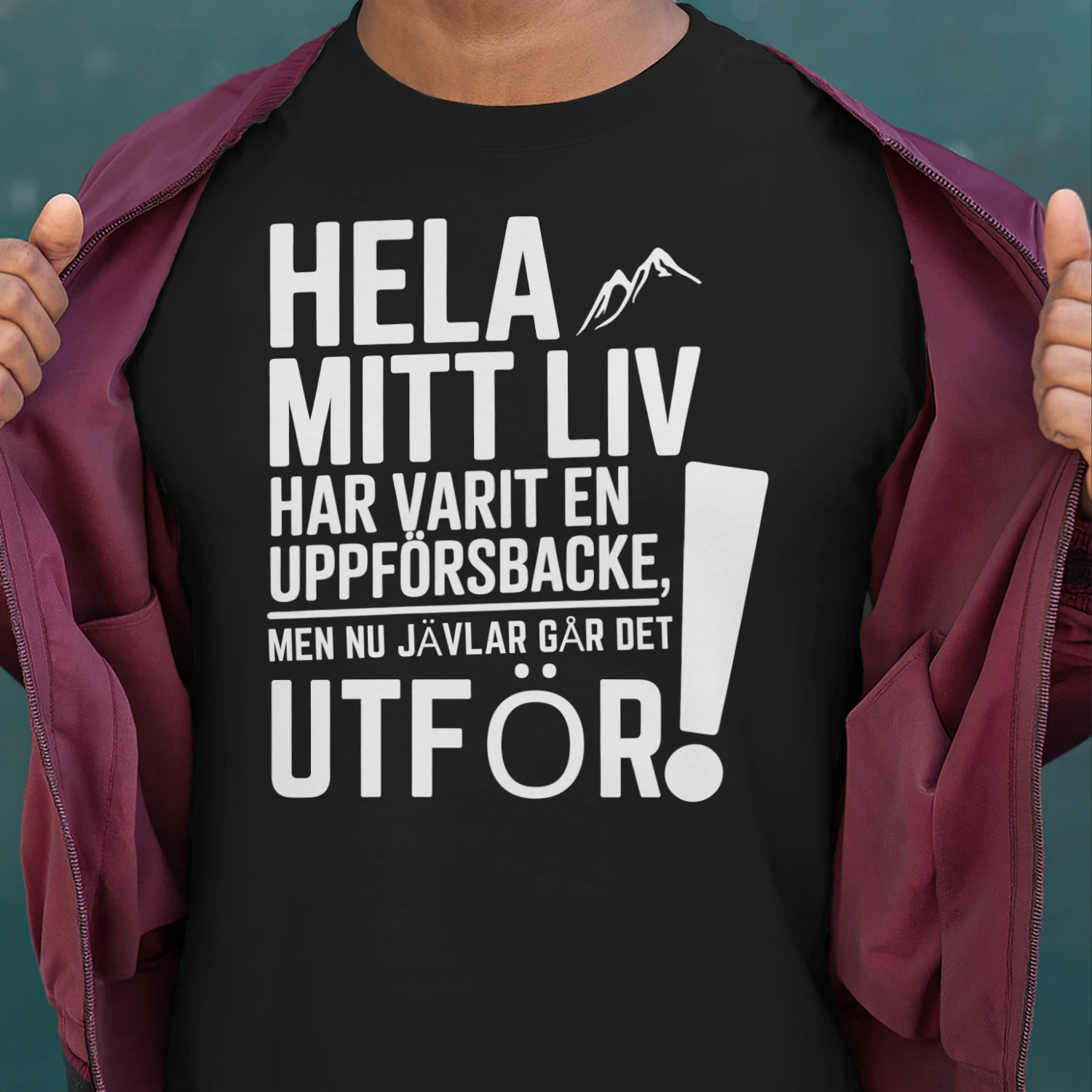 hela mitt liv har varit en uppförsbacke, men nu jävlar går det utför!